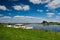 Motor boats in Dutch river