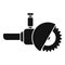 Motor electric saw icon simple vector. Power tool