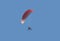 Motor hang glider with parachute-wing fly with a p