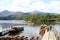 Motor Launch on Derwentwater arriving at Keswick