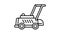 Motor lawnmower icon animation