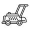 Motor lawnmower icon, outline style