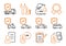 Motor leasing business icon set