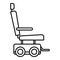Motor power wheelchair icon, outline style