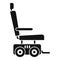 Motor power wheelchair icon, simple style