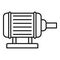 Motor pump irrigation icon, outline style