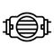 Motor pump irrigation icon, outline style