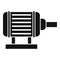 Motor pump irrigation icon, simple style