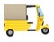 Motor rickshaw tuk-tuk indian taxi transport vector illustration