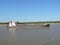 Motor Vessel Container Carrier `VICKY B` in navigation along the Water Way Hidrovia Paraguay Parana rivers