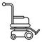 Motor wheelchair icon, outline style