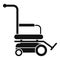 Motor wheelchair icon, simple style