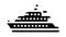 motor yacht boat glyph icon animation