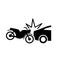 Motorbike accident icon