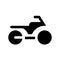 Motorbike black glyph ui icon