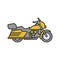 Motorbike color icon