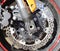 Motorbike engine disk brake