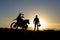 Motorbike journey and sunsets