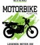 Motorbike monstar design pattern grunge