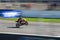 A motorbike in a motorbike race