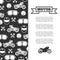 Motorbike motorcycle motor banner background design