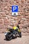 motorbike parking sign germany