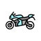 motorbike transport color icon vector illustration