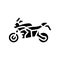 motorbike transport glyph icon vector illustration