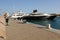 Motorboats in the marina of el gouna