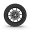 Motorcycle Back Wheel on white. 3D illustration