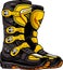 Motorcycle boots for motocross bikes. Leg protection. Enduro sport. Vector