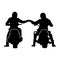 Motorcycle bro fist bump gang eps file