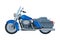 Motorcycle Cruiser, Motor Bike Vehicle, Side View Flat Vector Illustration