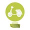 Motorcycle delivery service transport pictogram