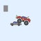 motorcycle field outline icon. Element of monster trucks show icon for mobile concept and web apps. Field outline motorcycle icon