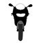 Motorcycle Front View Vector