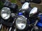 Motorcycle Headlights And Speedometer View