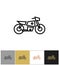 Motorcycle icon, electric bike sign or motorbike symbol