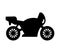 Motorcycle icon illustrated in vector on white background