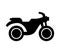 Motorcycle icon illustrated in vector on white background