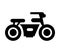 Motorcycle icon illustrated in vector on white background