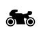 Motorcycle icon illustrated in vector on white background