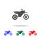 Motorcycle icons. Elements of transport element in multi colored icons. Premium quality graphic design icon. Simple icon for