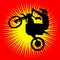 Motorcycle jump Logo