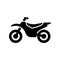Motorcycle, motorbike icon simple flat vector illustration