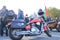 Motorcycle on the Palace square during the closing of the motorcycle season.