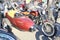 Motorcycle on the Palace square during the closing of the motorcycle season.