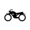 Motorcycle Parking Black Icon,Vector Illustration, Isolated On White Background Label. EPS10