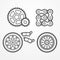 Motorcycle parts icons