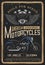 Motorcycle poster vintage, biker moto chopper bike